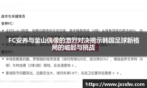 FC安养与釜山偶像的激烈对决揭示韩国足球新格局的崛起与挑战