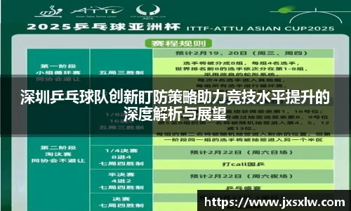 深圳乒乓球队创新盯防策略助力竞技水平提升的深度解析与展望
